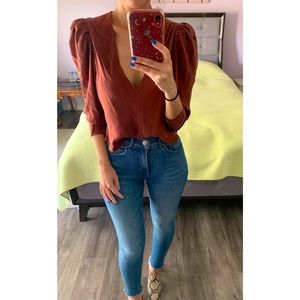 Frame 100% silk blouse